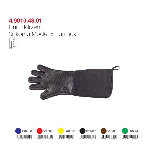 Fırın Eldiveni Slikonlu Model 5 Parmak