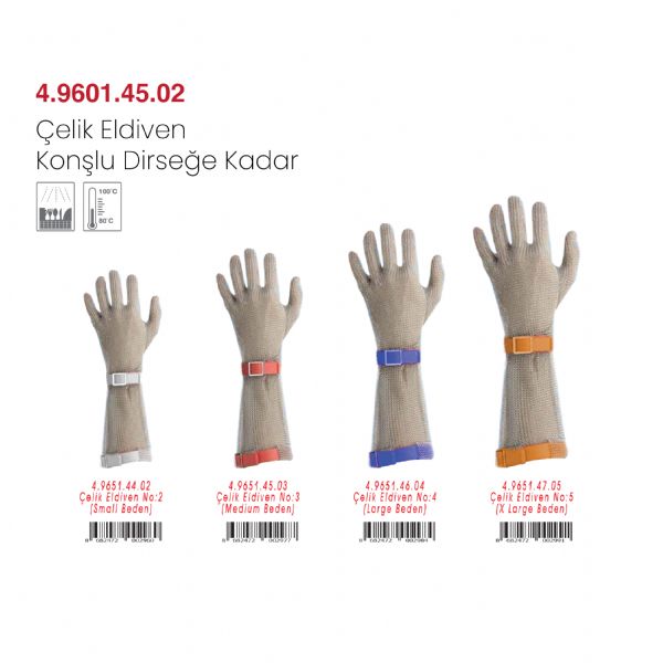 Çelik Eldiven Konşlu Dirseğe Kadar 2
