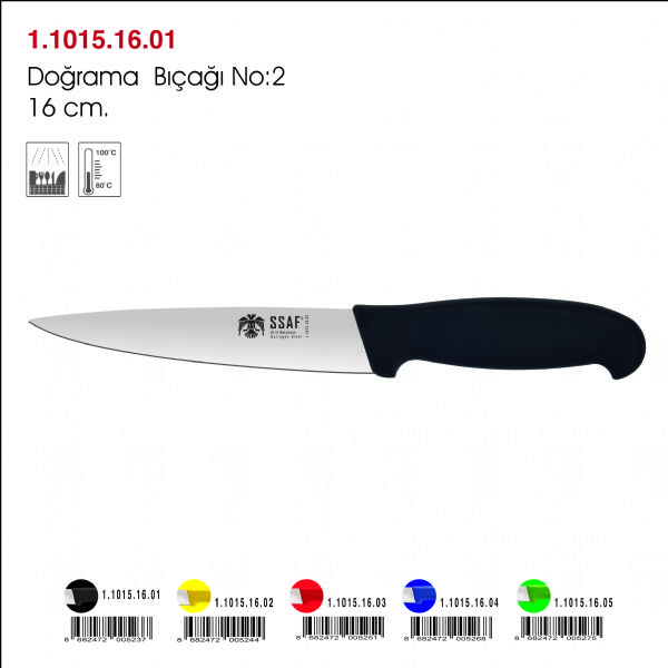 Doğrama Bıçak No:2 Siyah
