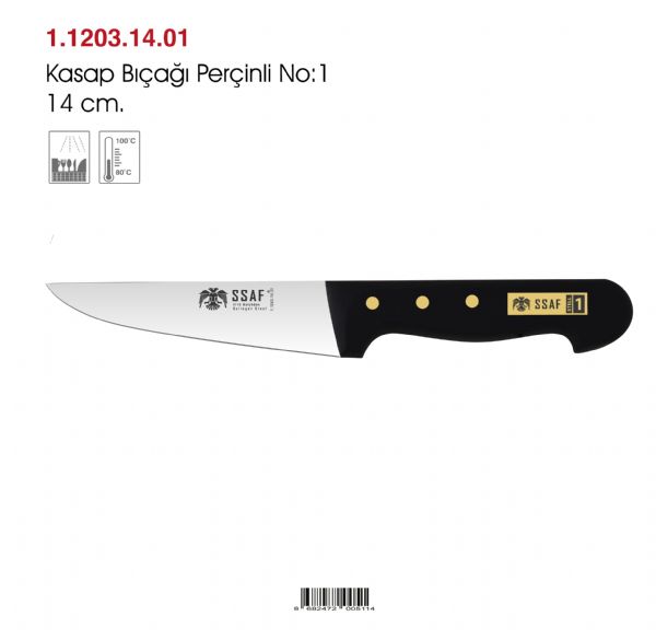Kasap Bıçağı Perçinli No:1