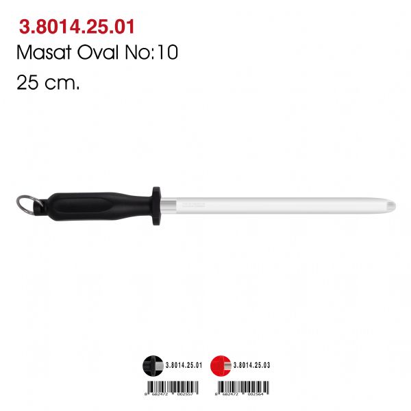 Masat Oval No:10 - Siyah