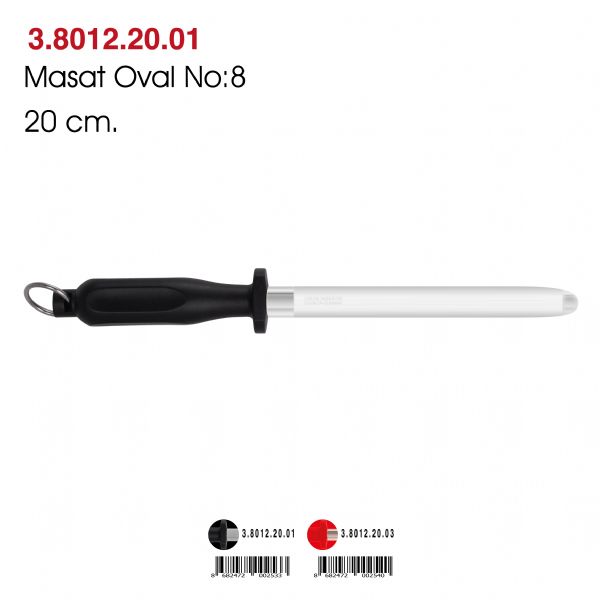 Masat Oval No:8 - Siyah